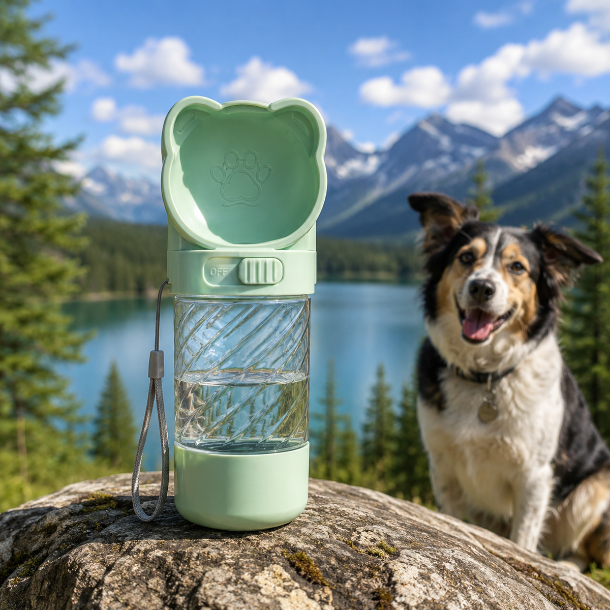 TrailSip™ 3-in-1 Dog Travel Bottle